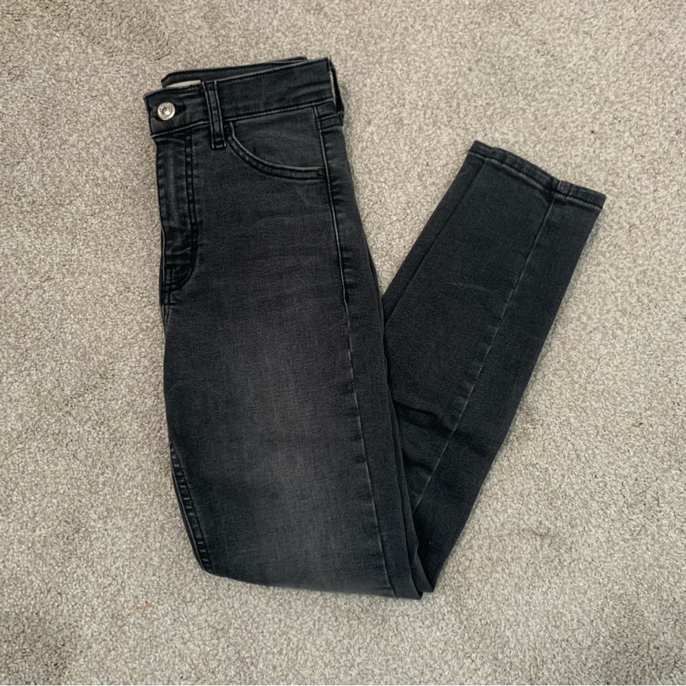 Topshop Jaime Jeans Black/ Dark Grey